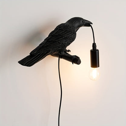 Black Raven Wall Light