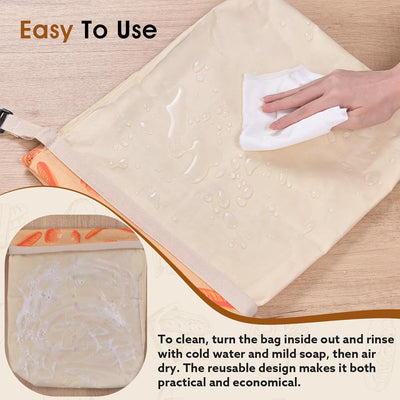 Reusable Cotton-Beeswax Bread Bag