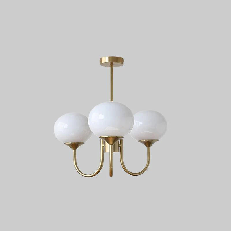 Elegant Marshmallow Glass Chandelier Light