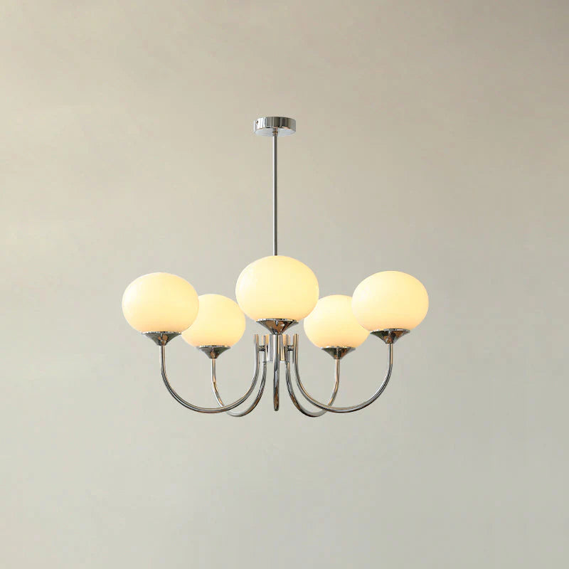 Elegant Marshmallow Glass Chandelier Light