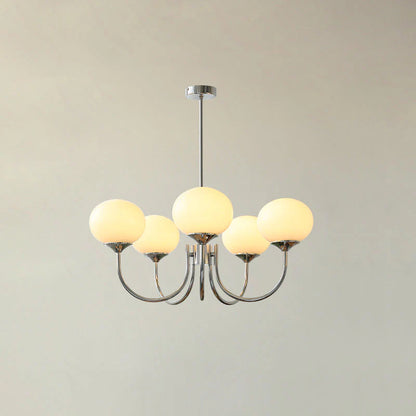 Elegant Marshmallow Glass Chandelier Light