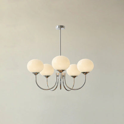 Elegant Marshmallow Glass Chandelier Light