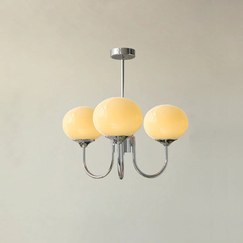 Elegant Marshmallow Glass Chandelier Light