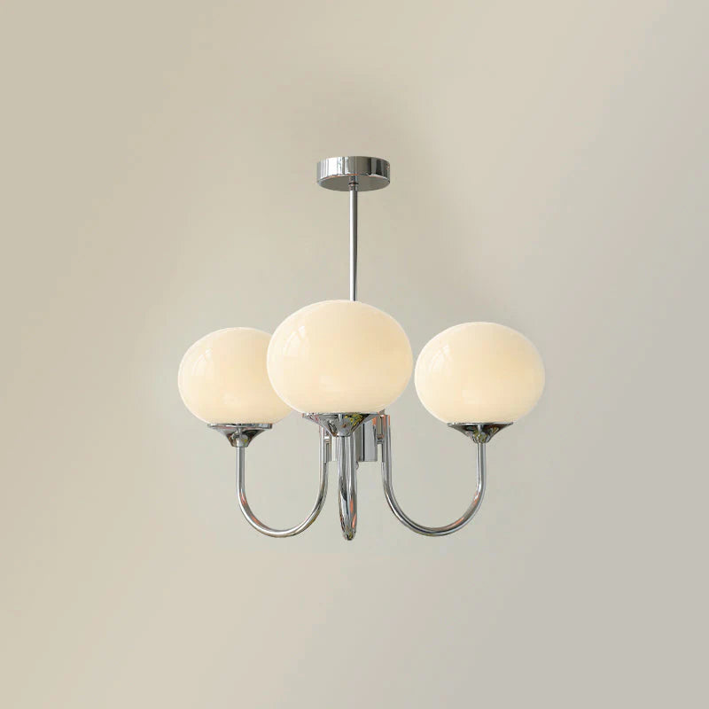 Elegante Marshmallow-Glas-Kronleuchterlampe