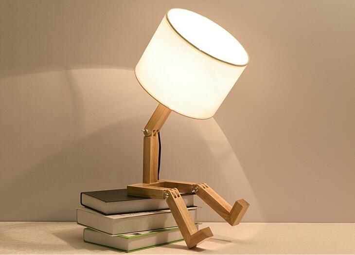 Lampe de table créative en bois Vida ™