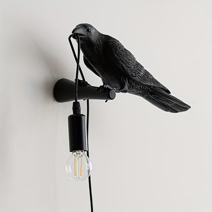 Black Raven Wall Light