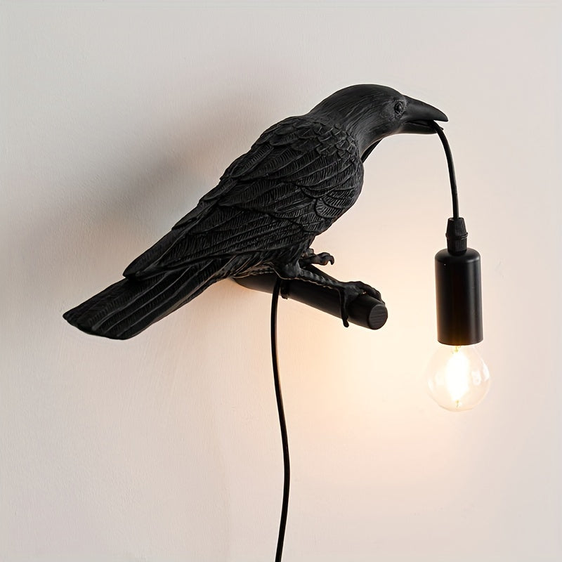 Black Raven Wall Light