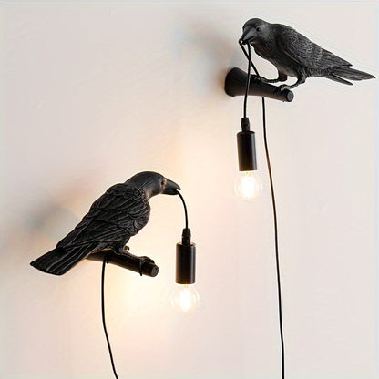 Black Raven Wall Light