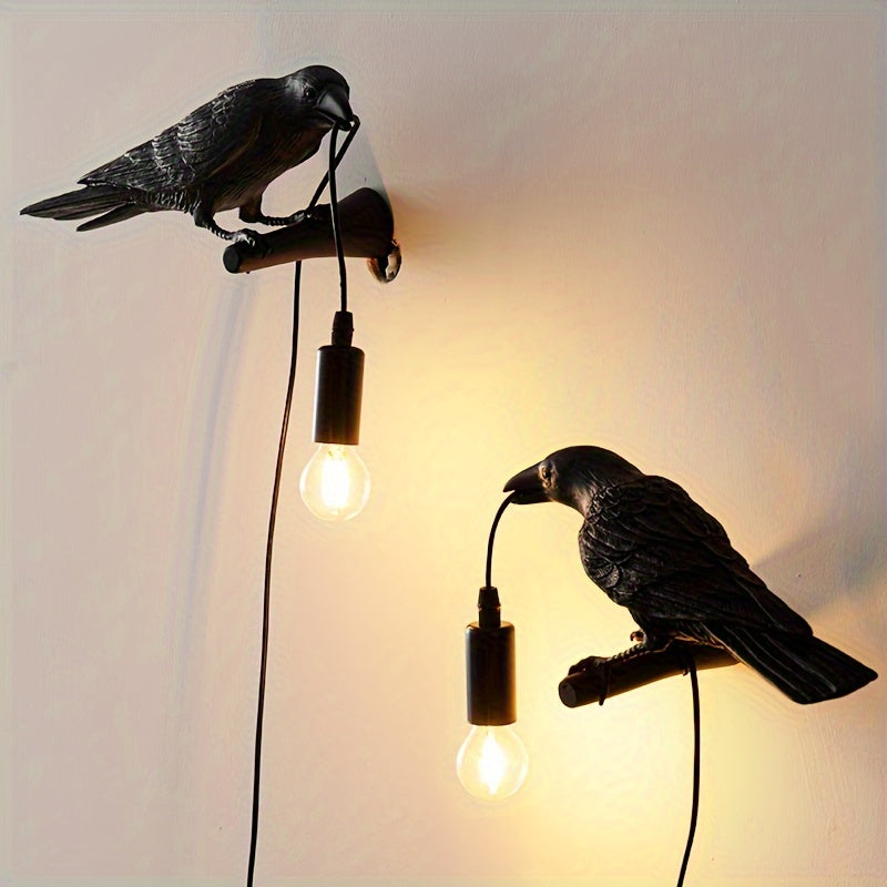 Black Raven Wall Light