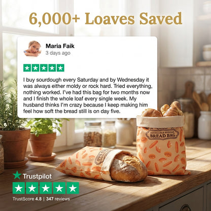 Reusable Cotton-Beeswax Bread Bag