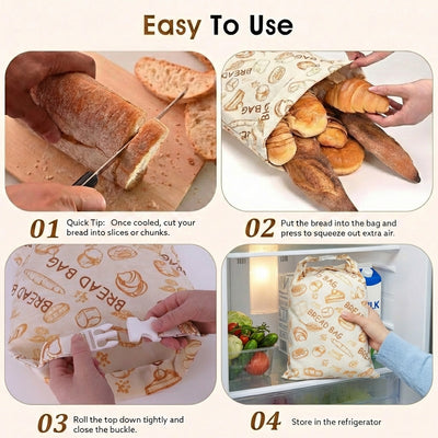 Reusable Cotton-Beeswax Bread Bag