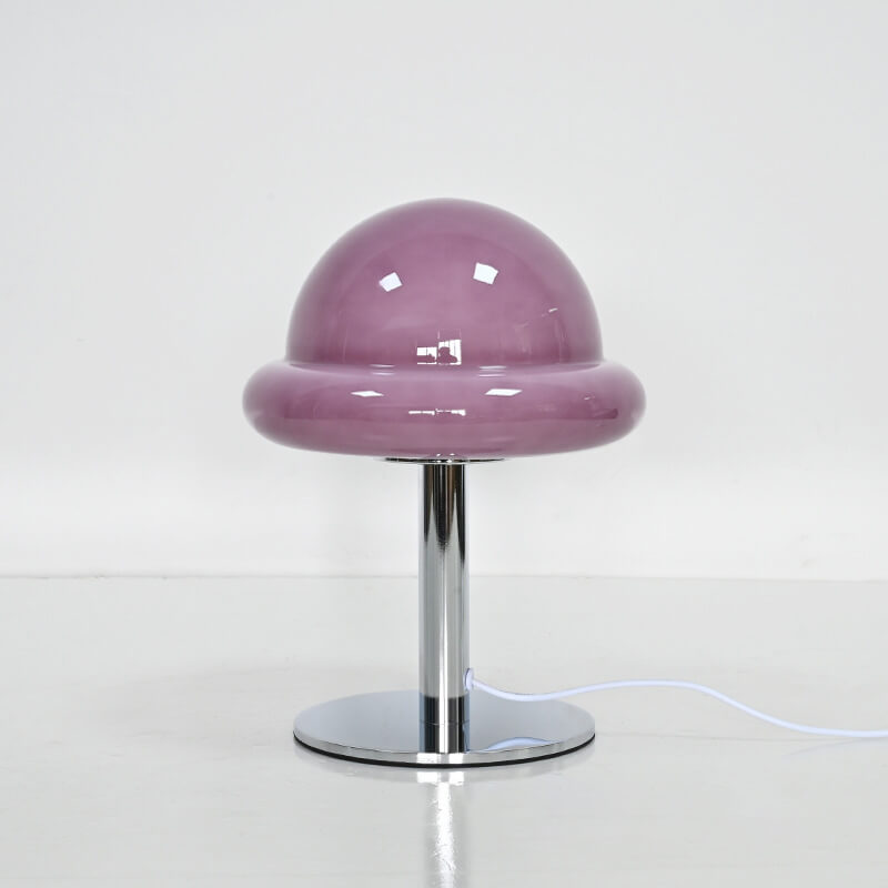 Glass Mushroom Table Lamp