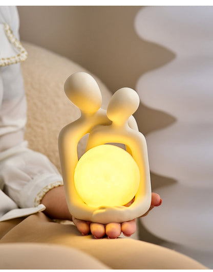 Enchanted Embrace Resin Lamp