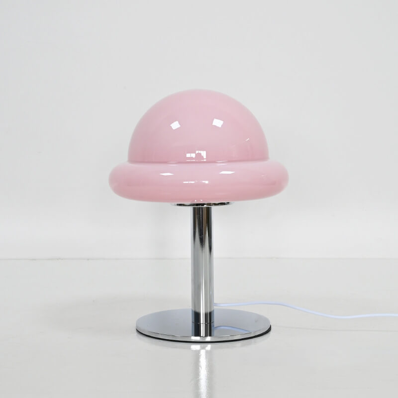 Glass Mushroom Table Lamp