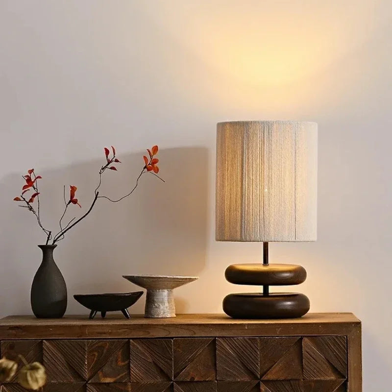 Walnut Wabisabi Table Lamp