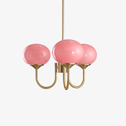 Elegant Marshmallow Glass Chandelier Light