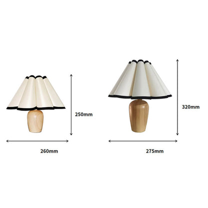 Elegant Wooden Base Table Lamp