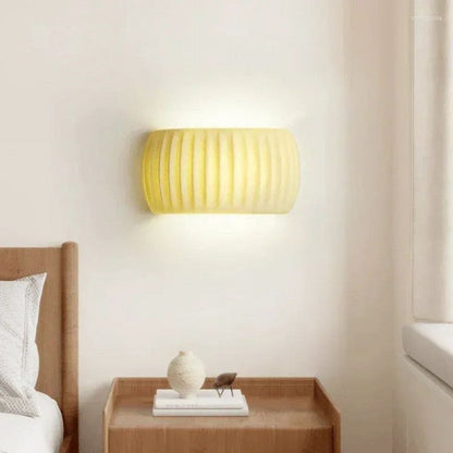 Ribbed Glow Art Deco Wall Light