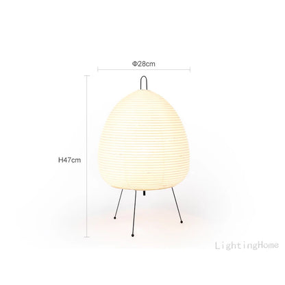 Lampe de table japonaise en papier de riz