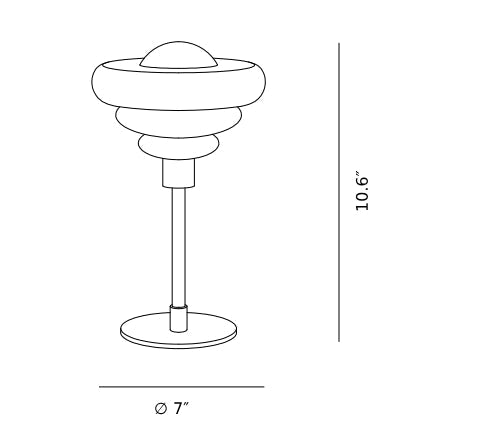 Nordic Glass Table Lamp