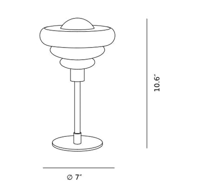 Nordic Glass Table Lamp