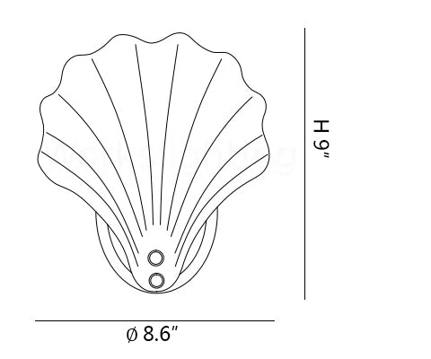 Shell Innenwandleuchte