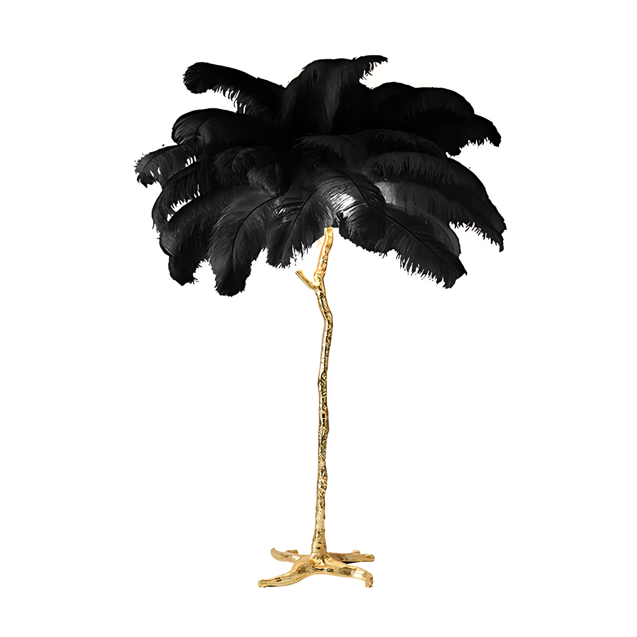 Ostrich Feather Floor Lamp