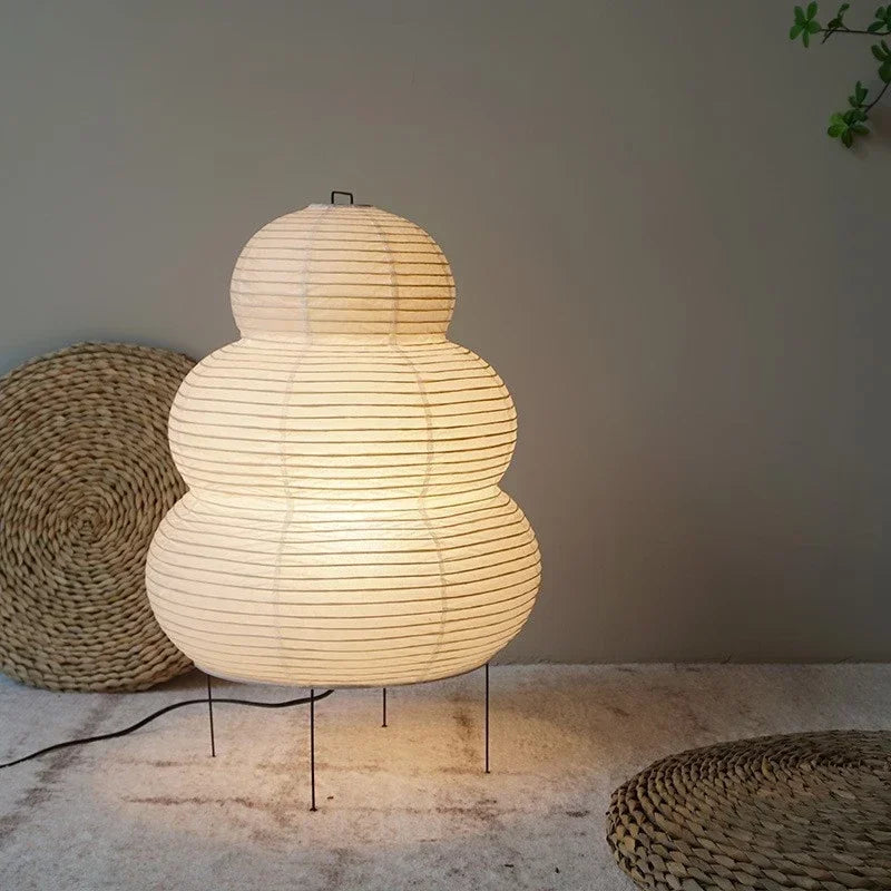 Lampadaire en papier japonais