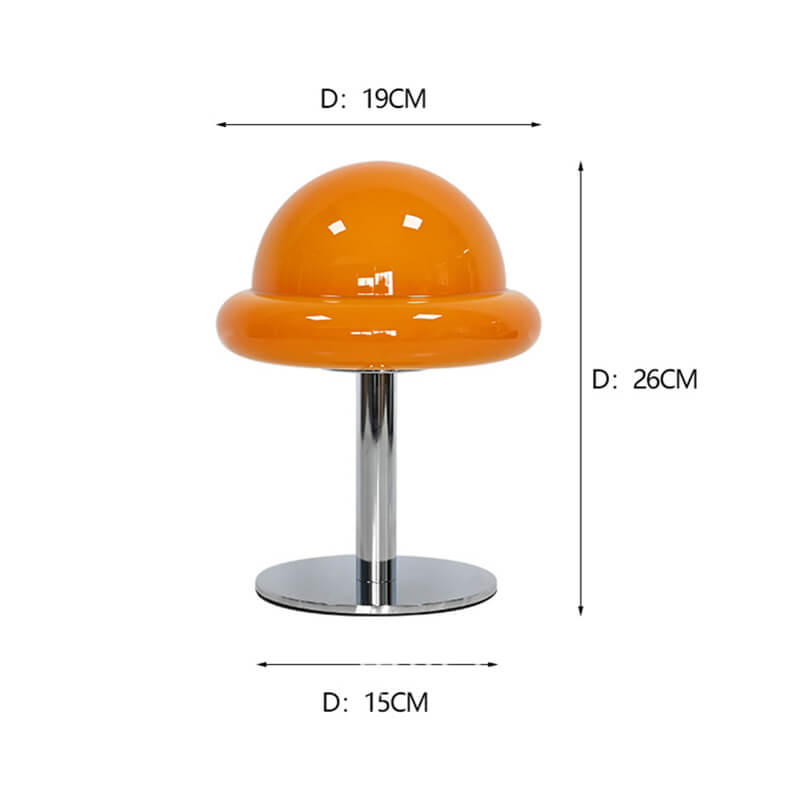 Glass Mushroom Table Lamp