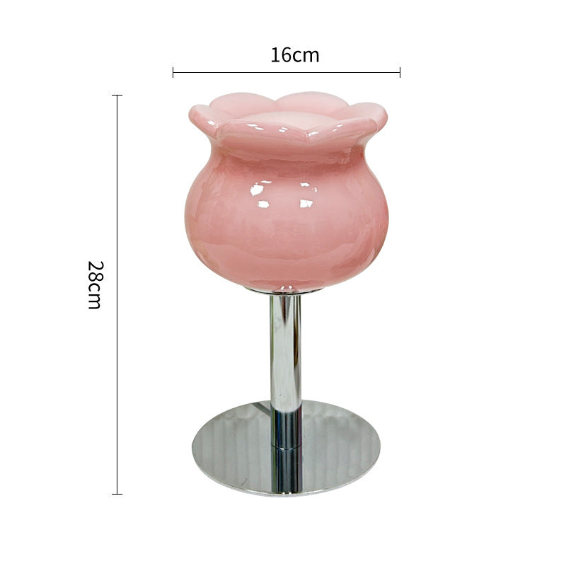 Flower Glass Table Lamp