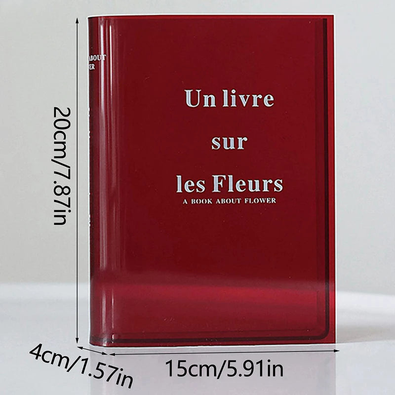 Vase à fleurs de livre