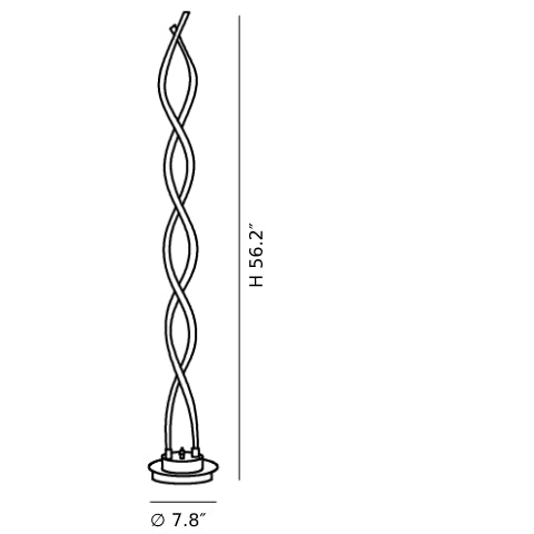 Minimalistische Stehlampe