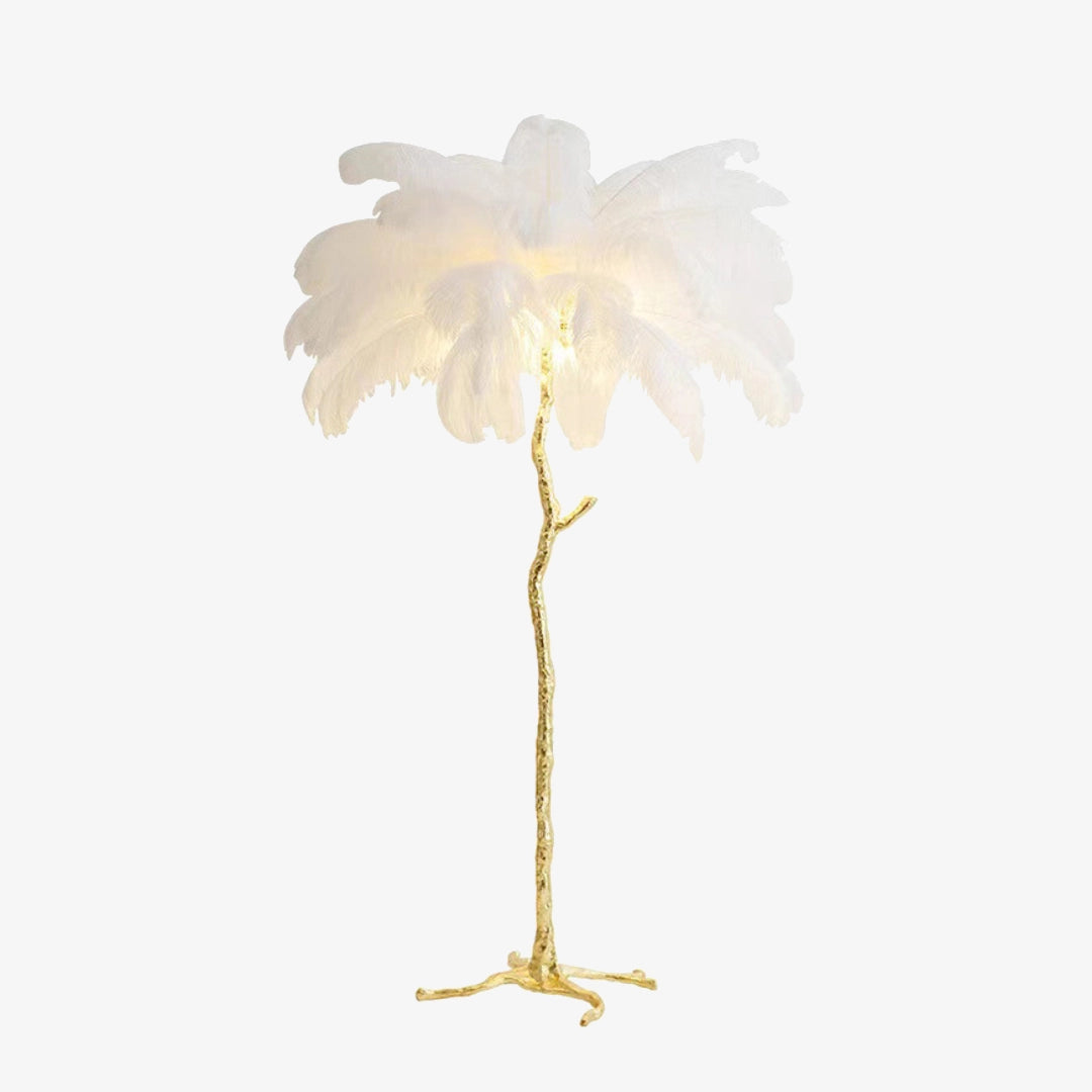 Ostrich Feather Floor Lamp